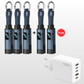 🔋4-in-1 Sleutelhanger Laadkabel met Display – Draagbare Snellaadkabel tot 65W met Live Wattage Monitor