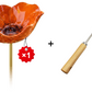 💖🎁 Moederdagcadeaus 2026 met 49 % korting 🎁Handgemaakt metalen tuinbordje met bloem en vogel 🐦