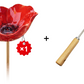 💖🎁 Moederdagcadeaus 2026 met 49 % korting 🎁Handgemaakt metalen tuinbordje met bloem en vogel 🐦