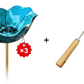 💖🎁 Moederdagcadeaus 2026 met 49 % korting 🎁Handgemaakt metalen tuinbordje met bloem en vogel 🐦