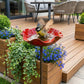 💖🎁 Moederdagcadeaus 2026 met 49 % korting 🎁Handgemaakt metalen tuinbordje met bloem en vogel 🐦