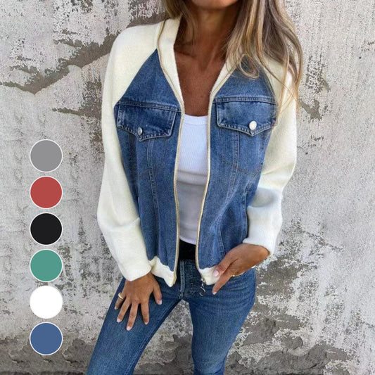 Zomeruitverkoop Nieuwe producten 49% korting🍃🔥Nieuw mode creatief denim splitjack voor dames