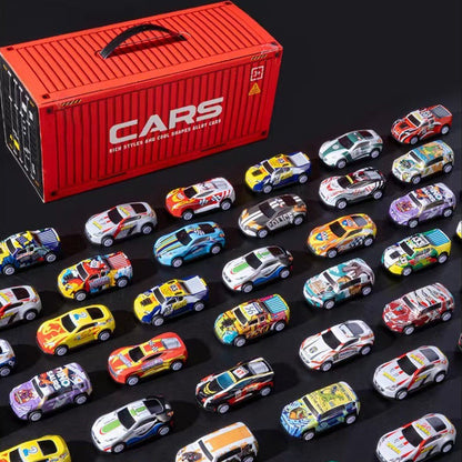 🔈🔈50% KORTING! ✨ 48 mini-auto's met ingebouwde garage - Interactief spel met geluidseffecten en racebaan voor kinderen 🚗🎪