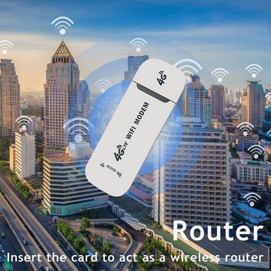 🎉📶4G LTE USB Mobiele WiFi Router – Snel Internet Overal & Meerdere Apparaten!