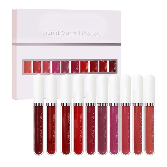 💝10 stuks matte, waterdichte en langhoudende lipgloss