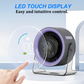 💥 Flash Sale: €39,99!! Bureauventilator met LED-display, USB-voeding, draagbaar, 100 snelheden, 120' kantelbaar, stil, lange batterijduur, oscillerende tafelventilator voor de slaapkamer, kantoor, thuis en op de camping