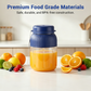 1300ml Portable Juicer Blender with Dual Lids & Straw