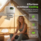 ⏳🔥TIJDELIJK 50% KORTING! 🌬️ Oplaadbare plafondventilator met LED-verlichting – Koel en helder, waar je ook bent ✨